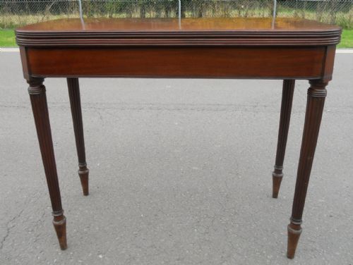 GEORGIAN MAHOGANY FOLDOVER CARD TABLE - ADDITIONAL PHOTO 1
