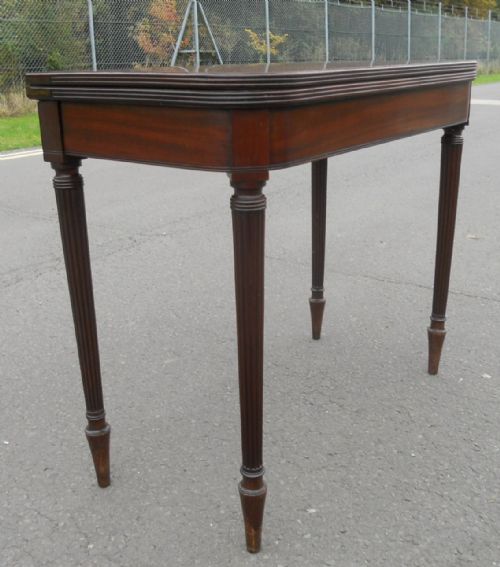 GEORGIAN MAHOGANY FOLDOVER CARD TABLE - ADDITIONAL PHOTO 3