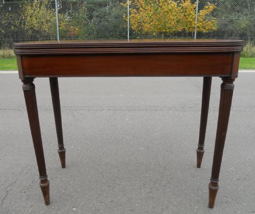 GEORGIAN MAHOGANY FOLDOVER CARD TABLE - ADDITIONAL PHOTO 4