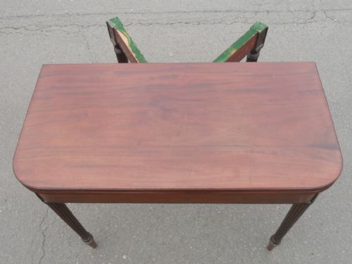 GEORGIAN MAHOGANY FOLDOVER CARD TABLE - ADDITIONAL PHOTO 5