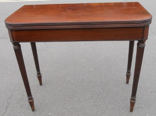 GEORGIAN MAHOGANY FOLDOVER CARD TABLE - ADDITIONAL PHOTO 8