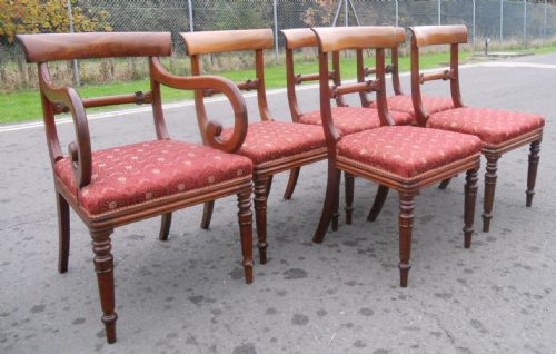 SET OF SIX WILLIAM IV MAHOGANY DINING CHAIRS - ADDITIONAL PHOTO 3