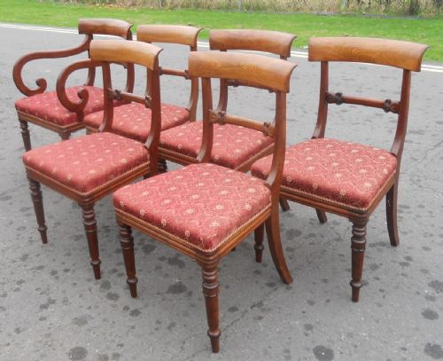 SET OF SIX WILLIAM IV MAHOGANY DINING CHAIRS - ADDITIONAL PHOTO 5