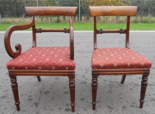 SET OF SIX WILLIAM IV MAHOGANY DINING CHAIRS - ADDITIONAL PHOTO 7