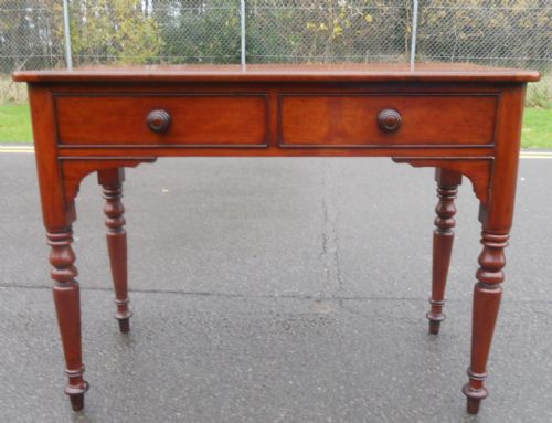 VICTORIAN MAHOGANY WRITING TABLE - ADDITIONAL PHOTO 1