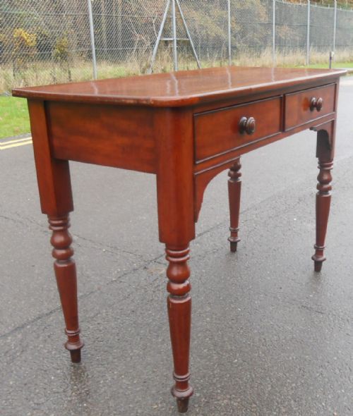 VICTORIAN MAHOGANY WRITING TABLE - ADDITIONAL PHOTO 2