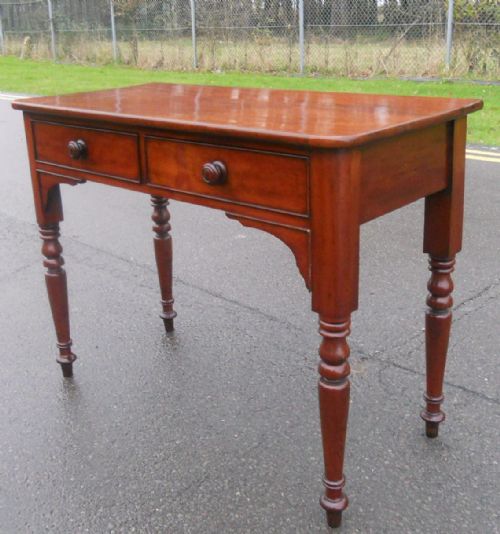 VICTORIAN MAHOGANY WRITING TABLE - ADDITIONAL PHOTO 3