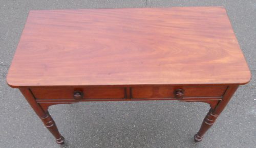 VICTORIAN MAHOGANY WRITING TABLE - ADDITIONAL PHOTO 4
