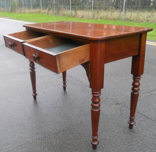 VICTORIAN MAHOGANY WRITING TABLE - ADDITIONAL PHOTO 6