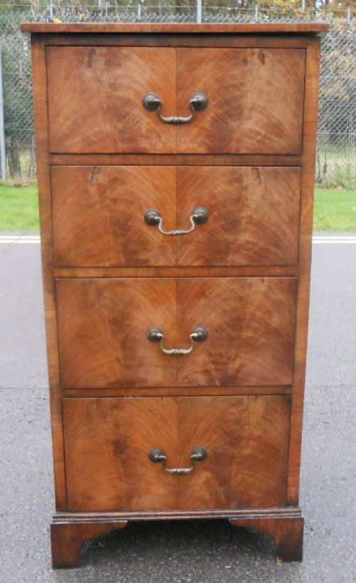 Georgian Mahogany Tall Narrow Chest of Drawers