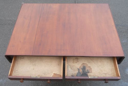 GEORGIAN MAHOGANY DROPLEAF SOFA TABLE - ADDITIONAL PHOTO 5