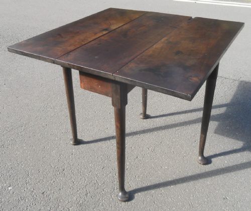 GEORGIAN SMALL MAHOGANY DROPLEAF DINING TABLE - ADDITIONAL PHOTO 2