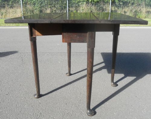 GEORGIAN SMALL MAHOGANY DROPLEAF DINING TABLE - ADDITIONAL PHOTO 5