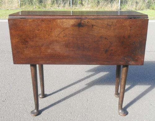 GEORGIAN SMALL MAHOGANY DROPLEAF DINING TABLE - ADDITIONAL PHOTO 6