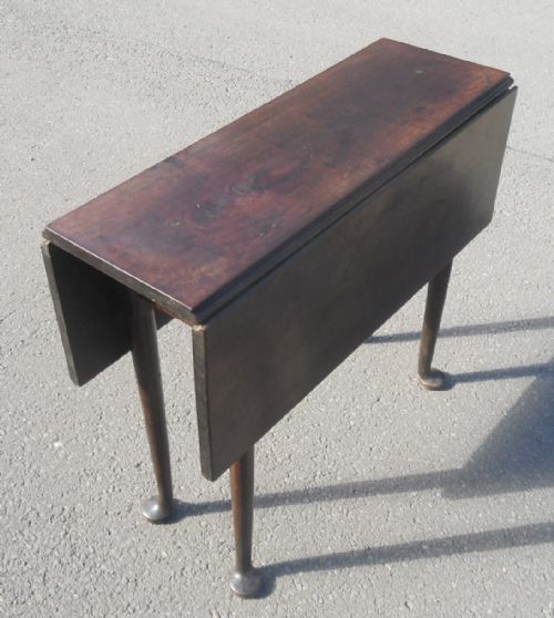 GEORGIAN SMALL MAHOGANY DROPLEAF DINING TABLE - ADDITIONAL PHOTO 7