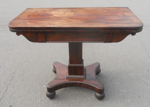 Victorian Mahogany Foldover Card Table