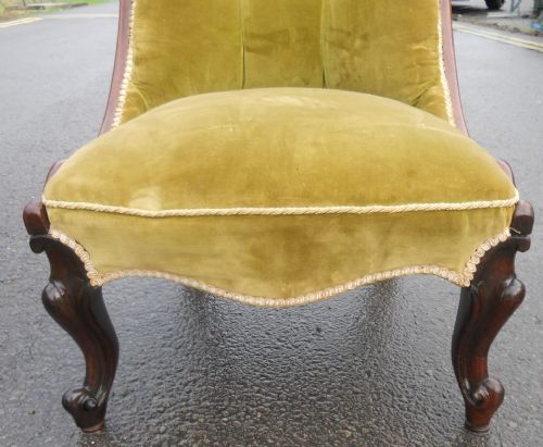 VICTORIAN ROSEWOOD NURSING CHAIR - ADDITIONAL PHOTO 2