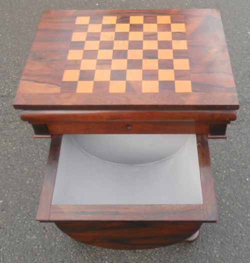 REGENCY ROSEWOOD WORK TABLE - ADDITIONAL PHOTO 5