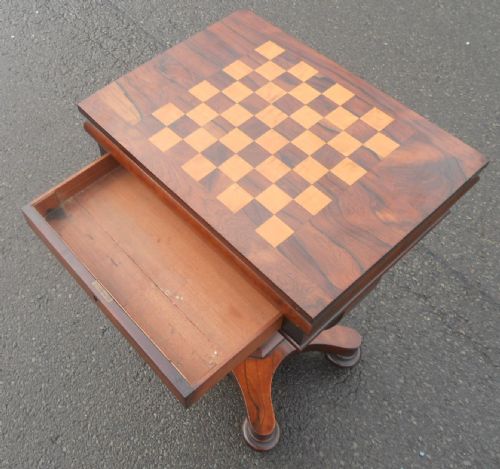 REGENCY ROSEWOOD WORK TABLE - ADDITIONAL PHOTO 8