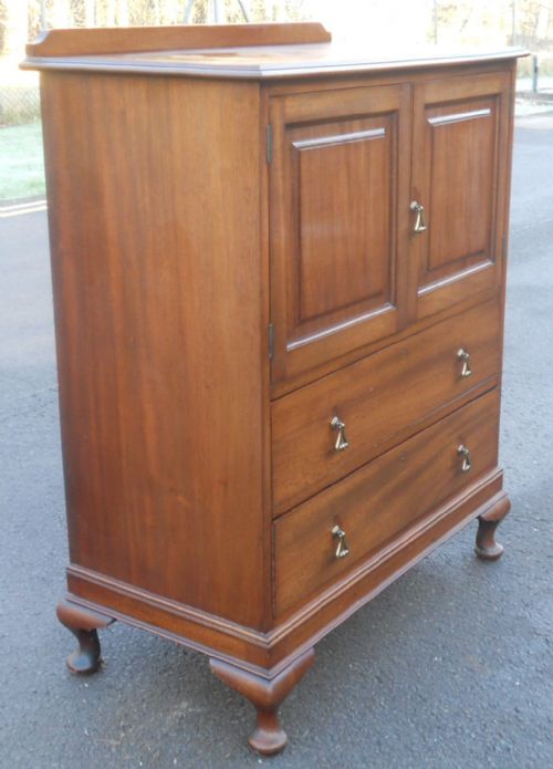 MAHOGANY TALL BOY CHEST - ADDITIONAL PHOTO 2