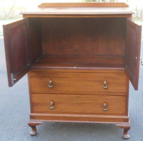 MAHOGANY TALL BOY CHEST - ADDITIONAL PHOTO 4