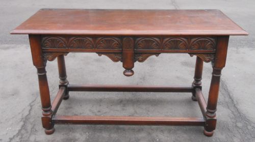 Carved Oak Serving Table