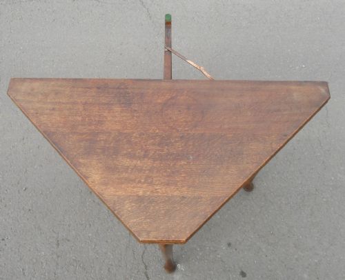 ARTS CRAFT OAK CARD TABLE - ADDITIONAL PHOTO 1