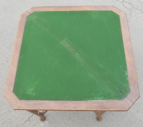 ARTS CRAFT OAK CARD TABLE - ADDITIONAL PHOTO 6