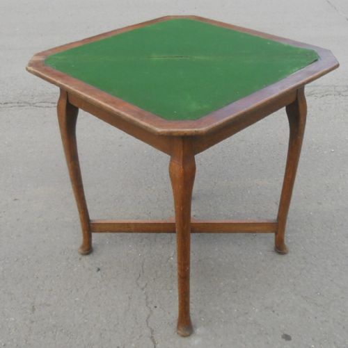 ARTS CRAFT OAK CARD TABLE - ADDITIONAL PHOTO 7
