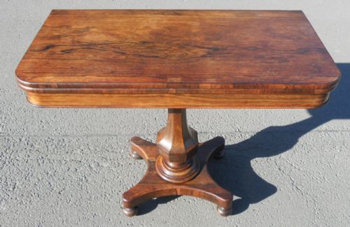 VICTORIAN ROSEWOOD TEA TABLE - ADDITIONAL PHOTO 1