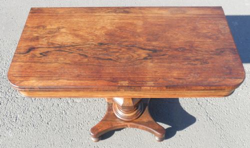 VICTORIAN ROSEWOOD TEA TABLE - ADDITIONAL PHOTO 3
