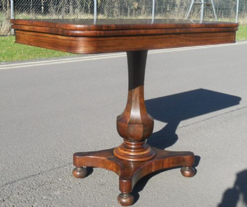 VICTORIAN ROSEWOOD TEA TABLE - ADDITIONAL PHOTO 5