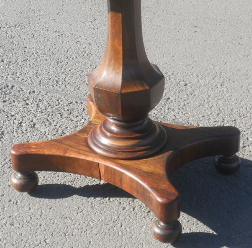 VICTORIAN ROSEWOOD TEA TABLE - ADDITIONAL PHOTO 6