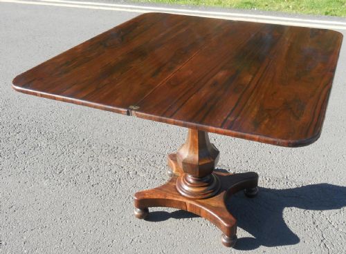 VICTORIAN ROSEWOOD TEA TABLE - ADDITIONAL PHOTO 9