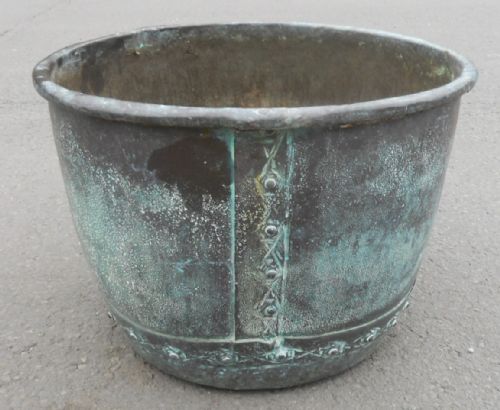 Edwardian Large Copper Log Bin