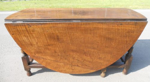 Antique Large Oak Gateleg Dining Table