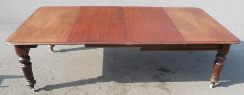 VICTORIAN MAHOGANY EXTENDING DINING TABLE TO SEAT TWELVE - ADDITIONAL PHOTO 1