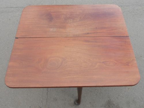 GEORGIAN MAHOGANY DROPLEAF SIDE TABLE - ADDITIONAL PHOTO 6