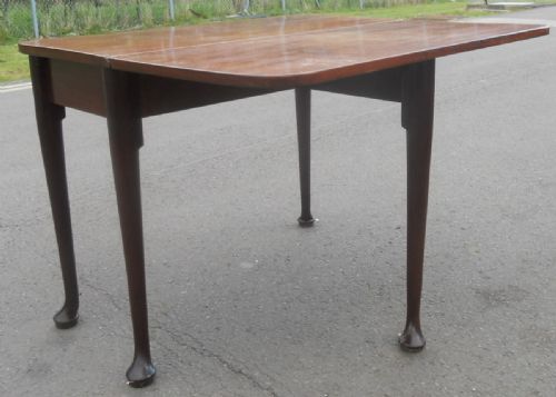 GEORGIAN MAHOGANY DROPLEAF SIDE TABLE - ADDITIONAL PHOTO 7