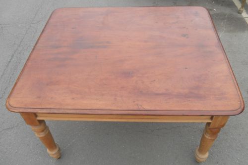 VICTORIAN MAHOGANY PINE KITCHEN TABLE - ADDITIONAL PHOTO 9