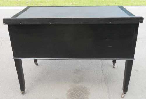 EDWARDIAN EBONIZED WRITING DESK - ADDITIONAL PHOTO 10