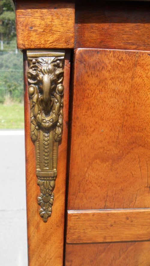 VICTORIAN MAHOGANY NARROW ESCRITOIRE - ADDITIONAL PHOTO 2