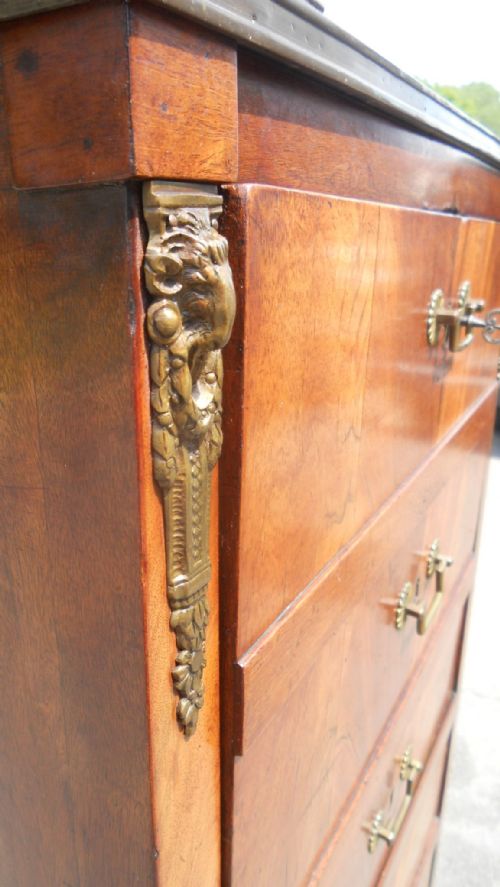 VICTORIAN MAHOGANY NARROW ESCRITOIRE - ADDITIONAL PHOTO 3