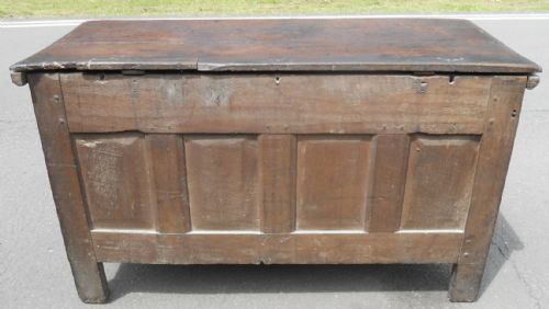 ANTIQUE OAK BLANKET CHEST - ADDITIONAL PHOTO 8