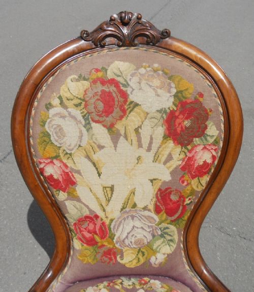 VICTORIAN WALNUT NURSING CHAIRS - ADDITIONAL PHOTO 1