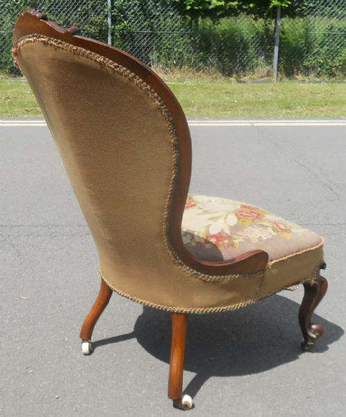 VICTORIAN WALNUT NURSING CHAIRS - ADDITIONAL PHOTO 5