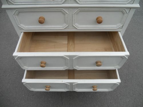 JACOBEAN STYLE PAINTED OAK CHEST OF DRAWERS - ADDITIONAL PHOTO 6