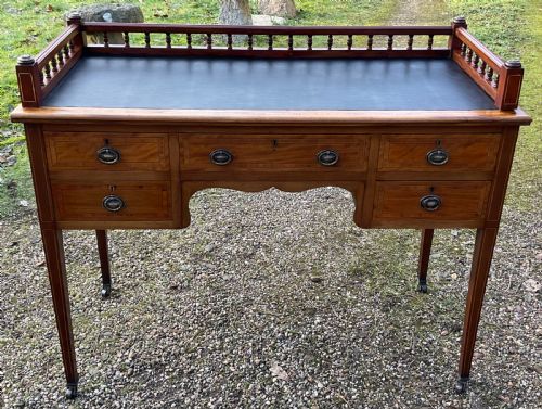 Edwardian Inlaid Mahogany Writing Desk