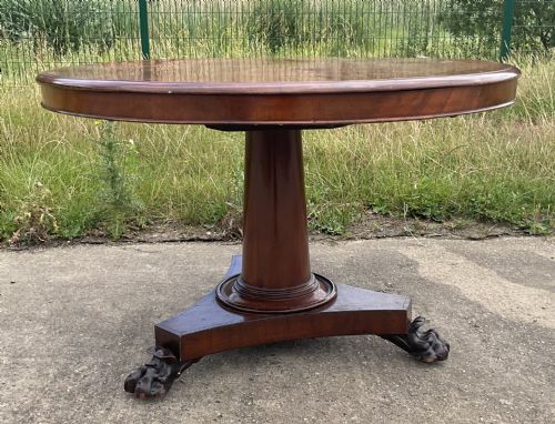 VICTORIAN MAHOGANY PEDESTAL CENTRE TABLE