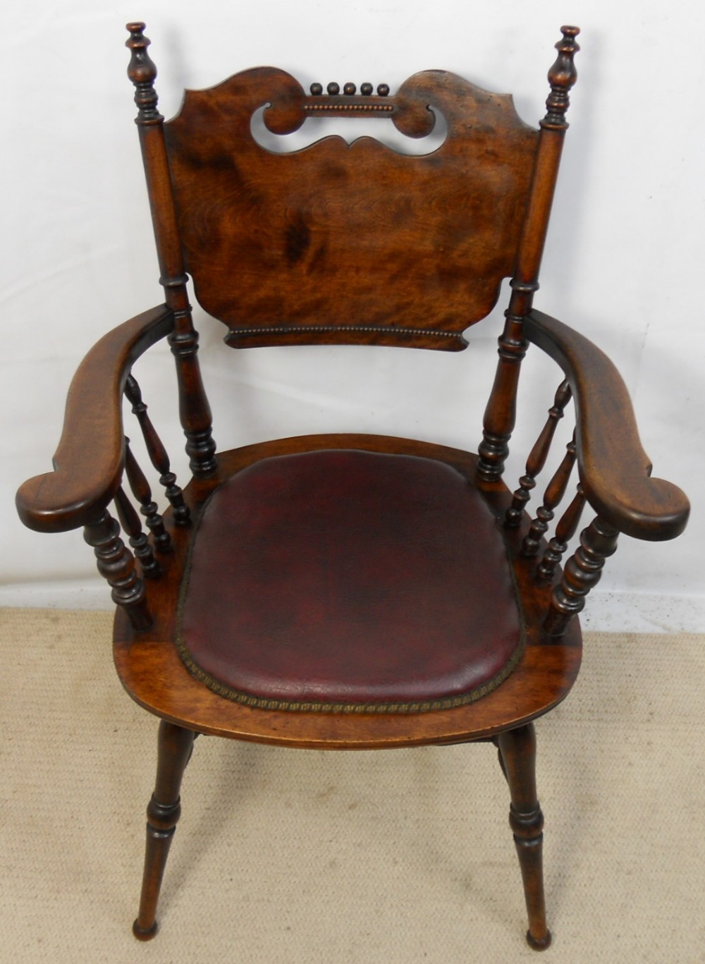 Edwardian Mahogany Carver Armchair
